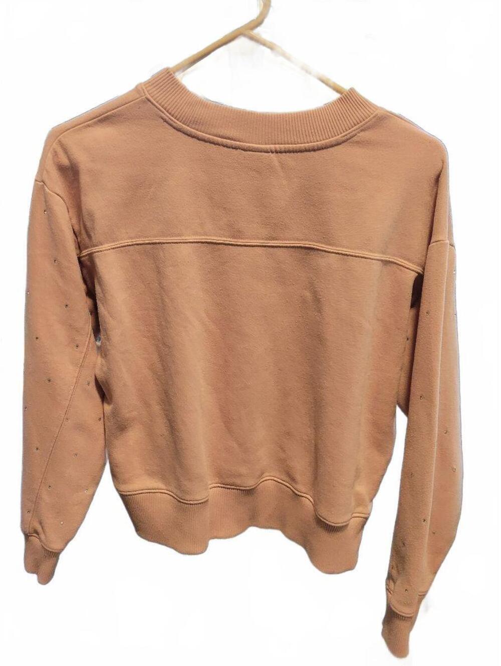 a new day Pink Rhinestone Embellished Sweatshirt Size S
